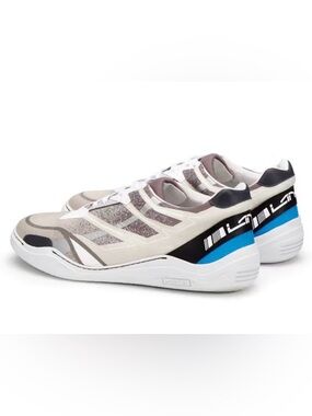 Men’s Lanvin Fashion Sneakers Low Top Diving Trainers Size 10 US Grey White Blue